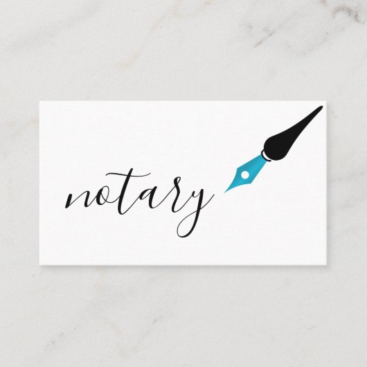 Noteerbare agent Pen Logo Freelance Calligrafie Sc Visitekaartje (Voorkant)