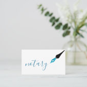 Noteerbare agent Pen Logo Freelance Calligrafie Sc Visitekaartje (Staand voorkant)