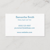 Noteerbare agent Pen Logo Freelance Calligrafie Sc Visitekaartje (Achterkant)