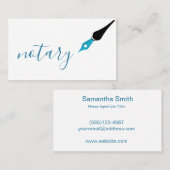 Noteerbare agent Pen Logo Freelance Calligrafie Sc Visitekaartje (Voorkant / Achterkant)