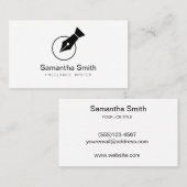 Noteerbare agent Pen Logo Freelance Calligrafie Sc Visitekaartje (Voorkant / Achterkant)