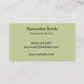 Noteerbare agent Pen Logo Freelance Calligrafie Sc Visitekaartje (Achterkant)