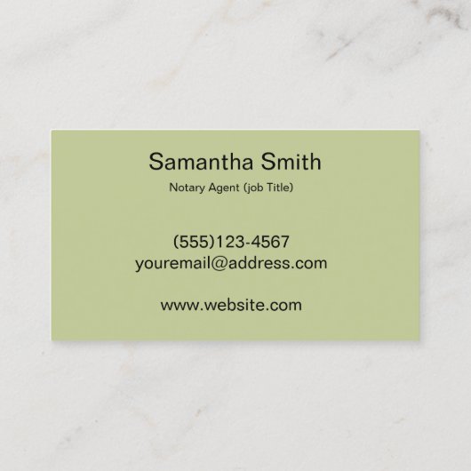 Noteerbare agent Pen Logo Freelance Calligrafie Sc Visitekaartje (Achterkant)