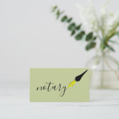 Noteerbare agent Pen Logo Freelance Calligrafie Sc Visitekaartje (Staand voorkant)
