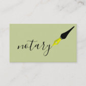 Noteerbare agent Pen Logo Freelance Calligrafie Sc Visitekaartje (Voorkant)
