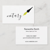 Noteerbare agent Pen Logo Freelance Calligrafie Sc Visitekaartje (Voorkant / Achterkant)