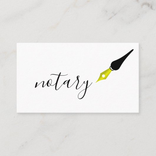 Noteerbare agent Pen Logo Freelance Calligrafie Sc Visitekaartje (Voorkant)