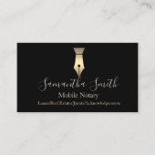 Noteerbare agent Pen Logo Freelance Calligrafie Sc Visitekaartje (Voorkant)