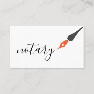 Noteerbare agent Pen Logo Freelance Calligrafie Sc Visitekaartje