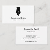 Noteerbare agent Pen Logo Freelance Calligrafie Sc Visitekaartje (Voorkant / Achterkant)