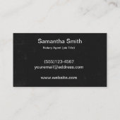 Noteerbare agent Pen Logo Freelance Calligrafie Sc Visitekaartje (Achterkant)