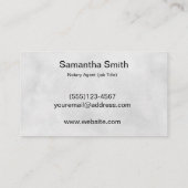 Noteerbare agent Pen Logo Freelance Calligrafie Sc Visitekaartje (Achterkant)