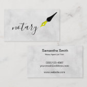 Noteerbare agent Pen Logo Freelance Calligrafie Sc Visitekaartje (Voorkant / Achterkant)