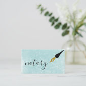 Noteerbare agent Pen Logo Freelance Calligrafie Sc Visitekaartje (Staand voorkant)