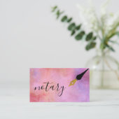 Noteerbare agent Pen Logo Freelance Calligrafie Sc Visitekaartje (Staand voorkant)