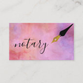 Noteerbare agent Pen Logo Freelance Calligrafie Sc Visitekaartje (Voorkant)