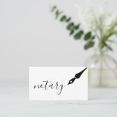 Noteerbare agent Pen Logo Freelance Calligrafie Sc Visitekaartje (Staand voorkant)