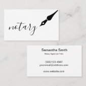 Noteerbare agent Pen Logo Freelance Calligrafie Sc Visitekaartje (Voorkant / Achterkant)