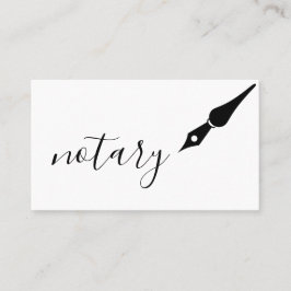 Noteerbare agent Pen Logo Freelance Calligrafie Sc Visitekaartje