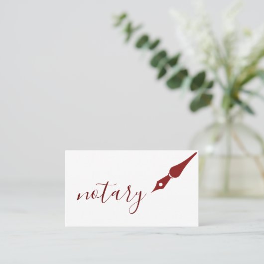 Noteerbare agent Pen Logo Freelance Calligrafie Sc Visitekaartje (Staand voorkant)