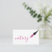 Noteerbare agent Pen Logo Freelance Calligrafie Sc Visitekaartje (Staand voorkant)