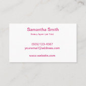 Noteerbare agent Pen Logo Freelance Calligrafie Sc Visitekaartje (Achterkant)