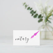 Noteerbare agent Pen Logo Freelance Calligrafie Sc Visitekaartje (Staand voorkant)