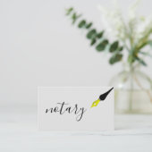 Noteerbare agent Pen Logo Freelance Calligrafie Sc Visitekaartje (Staand voorkant)