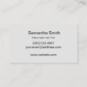 Noteerbare agent Pen Logo Freelance Calligrafie Sc Visitekaartje (Achterkant)