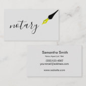 Noteerbare agent Pen Logo Freelance Calligrafie Sc Visitekaartje (Voorkant / Achterkant)