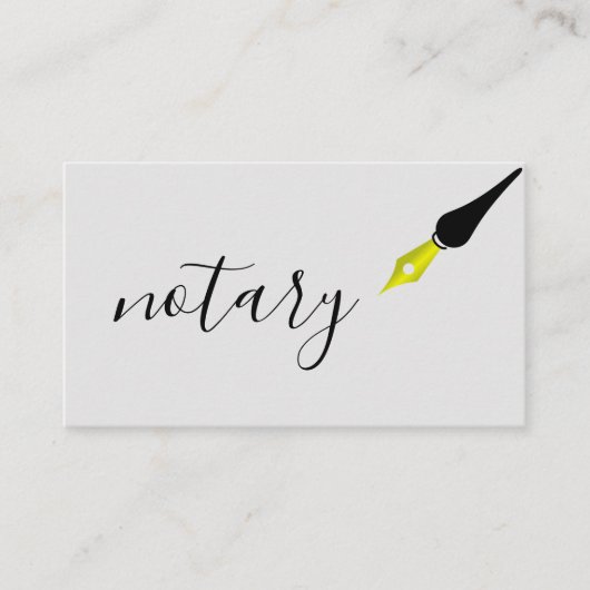 Noteerbare agent Pen Logo Freelance Calligrafie Sc Visitekaartje (Voorkant)