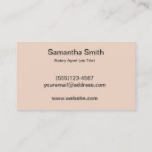 Noteerbare agent Pen Logo Freelance Calligrafie Sc Visitekaartje (Achterkant)