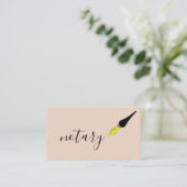Noteerbare agent Pen Logo Freelance Calligrafie Sc Visitekaartje (Staand voorkant)