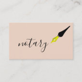 Noteerbare agent Pen Logo Freelance Calligrafie Sc Visitekaartje (Voorkant)