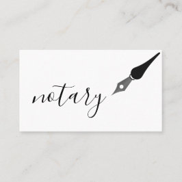 Noteerbare agent Pen Logo Freelance Calligrafie Sc Visitekaartje