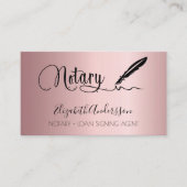 Noteerbare blush roze foto QR code Visitekaartje (Voorkant)