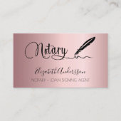 Noteerbare blush roze QR-code Visitekaartje (Voorkant)