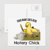 Noteerbare kekgele vetether Gepersonaliseerd naam Briefkaart (Voorkant / Achterkant)