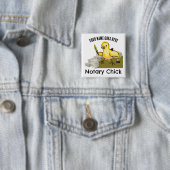 Noteerbare kekgele vetether Gepersonaliseerd naam Vierkante Button 5,1 Cm (In situ)