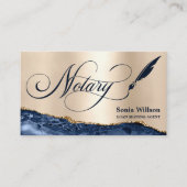 Noteerbare leningtekenaar Modern Roos Gold Agate B Visitekaartje (Voorkant)