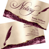 Noteerbare leningtekenaar Modern Roos Gold Agate B Visitekaartje