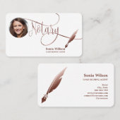 Noteerbare leningtekenaar Modern Roos Gold Agate Visitekaartje (Voorkant / Achterkant)