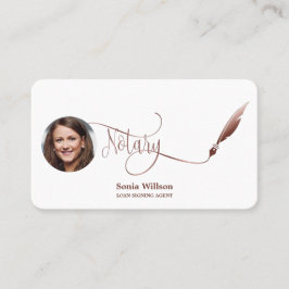 Noteerbare leningtekenaar Modern Roos Gold Agate Visitekaartje