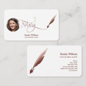 Noteerbare leningtekenaar Modern Roos Gold Agate Visitekaartje (Voorkant / Achterkant)