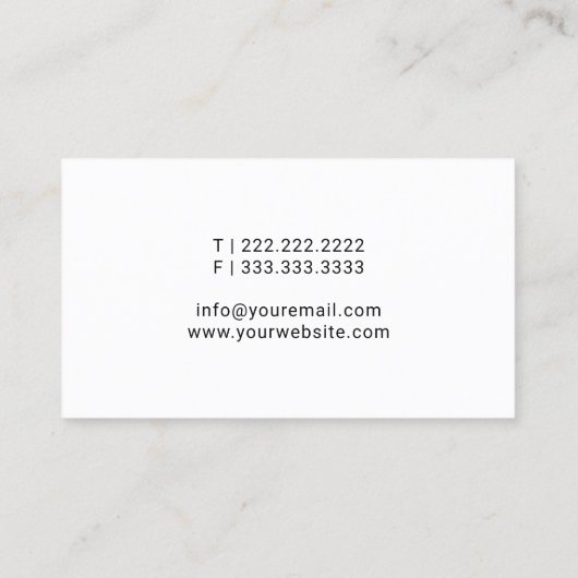 Noteerbare leningtekenaar Pen Nib Logo Plain Black Visitekaartje (Achterkant)