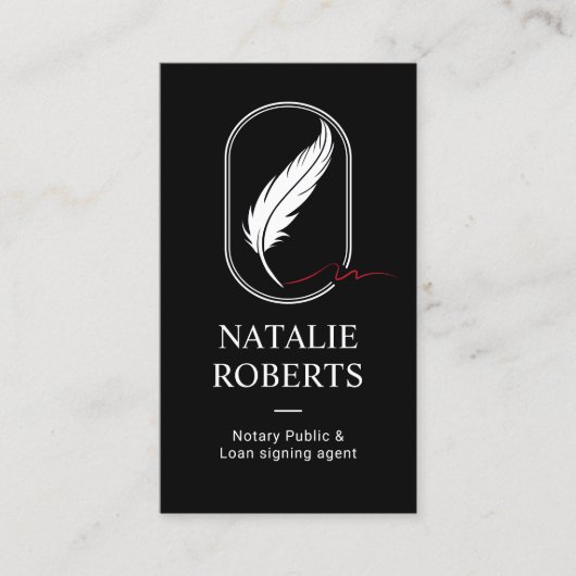 Noteerbare Logo zwart voor Veer Kiekenband Visitekaartje (Voorkant)