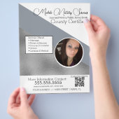 Noteerbare mobiele services Foto QR FLYER D (Hand)