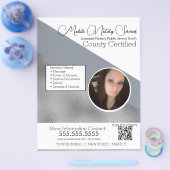 Noteerbare mobiele services Foto QR FLYER D (Enkel)