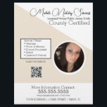 Noteerbare mobiele services Foto QR FLYER E<br><div class="desc">Moderne brochure voor de notarisering van overheidsdiensten</div>