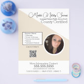 Noteerbare mobiele services Foto QR FLYER E (Enkel)